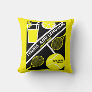 Coussin Joueur de tennis de pelouse Art graphique