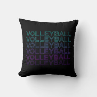 Coussin Joueur de volleyball Team Entraîneur Retro