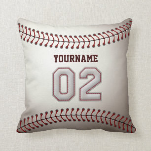 Coussin Joueur numéro 02 - points frais de base-ball
