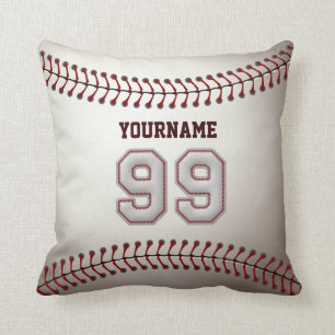 Coussin Joueur numéro 99 - points frais de base-ball