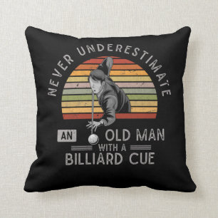 Coussin Joueur Vintage de billard Billard Cue Snooker