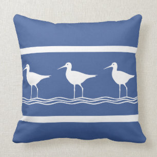 Coussin joueurs de pipeau mous de sable de bleu d'océan