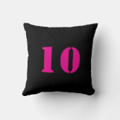 Coussin Joueuse de football fille, équipe fille d'annivers (Verso)