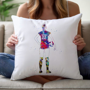Coussin Joueuse de volley-ball féminine