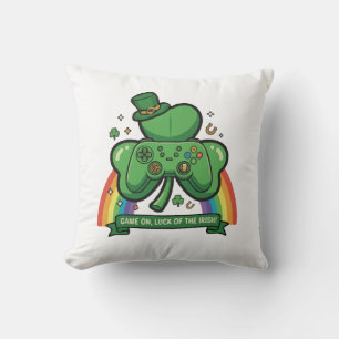 Coussin Jouez la Chance des Irlandais Jeu de la Saint-Pa