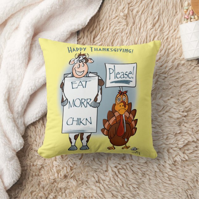 Coussin Jour d'Action de grâce Jaune de la Marine (Couverture)
