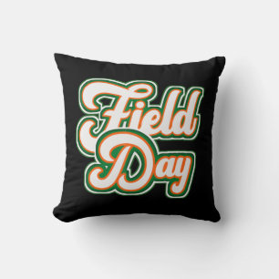 Coussin jour de champ orange champ jour jeux adultes ensei