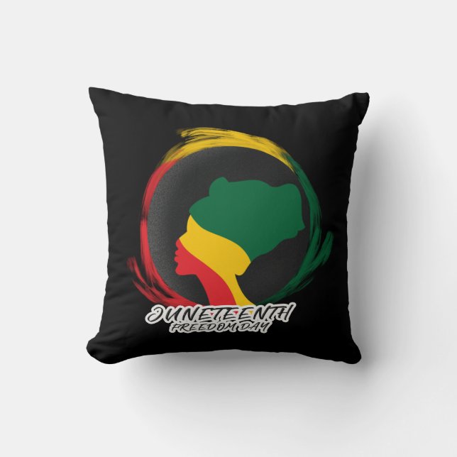 Coussin Jour de la Liberté - Histoire noire (Recto)