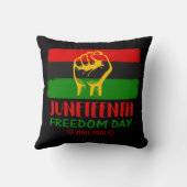 Coussin Jour de la Liberté - Histoire noire (Verso)
