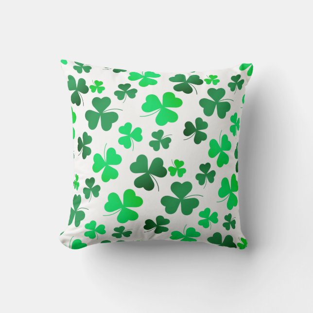 Coussin Jour de la Saint Patrick de printemps vert irlanda (Recto)