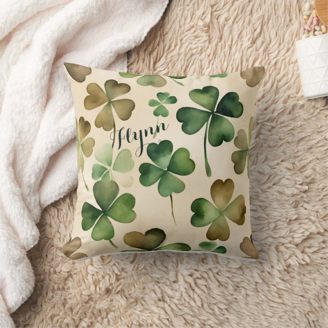 Coussin Jour de la Saint Patrick shamrock (Couverture)
