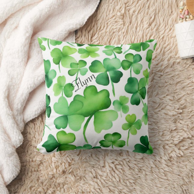 Coussin Jour de la Saint Patrick shamrock (Couverture)