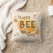 Coussin Jour de l'Abeille joyeux (Couverture)