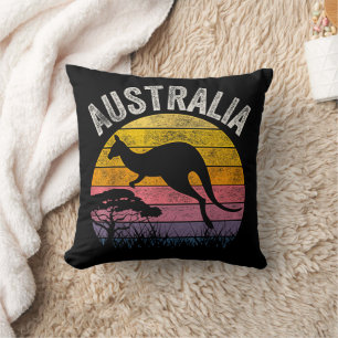 Coussin Jour de l'Australie Drôle de Kangourou Australien