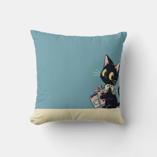 Coussin Jour de lecture des chats