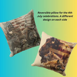Coussin Jour de l'Indépendance du 4 juillet