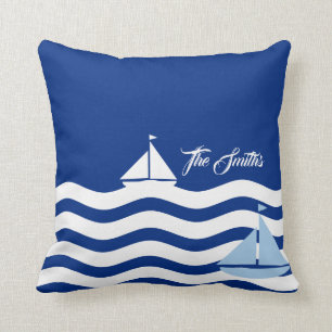 Coussin Jour des bateaux de plaisance Personnalisé