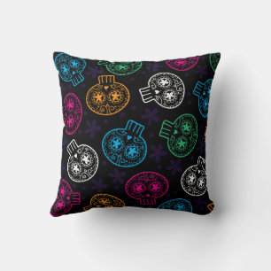 Coussin Jour des crânes de sucre des Calaveritas Mortes