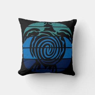 Coussin Jour des terres, Tortue de mer, Nettoyer l'océan
