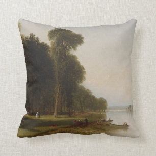 Coussin Jour d'été sur le lac Conesus