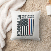 Coussin Jour du Souvenir Hommage et Tribut Vector Des (Couverture)