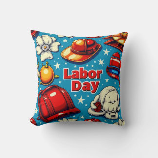 Coussin Jour du Travail Tribute Jeu d'oreiller