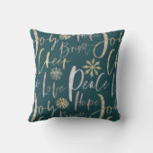 Coussin Jour férié Shinny Script typographique Noël (Verso)