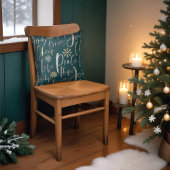 Coussin Jour férié Shinny Script typographique Noël