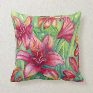 Coussin "Jour Lilies" Lancer l'oreiller