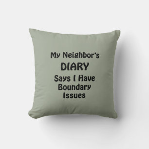 Coussin Journal de mon voisin