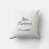 Coussin journee d'appréciation des professeurs mrs anderso (Verso)
