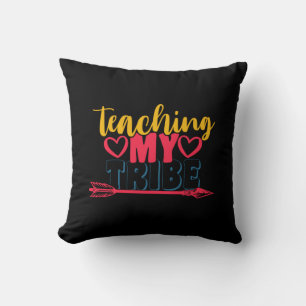Coussin Journée de l'enseignant Enseigner ma tribu