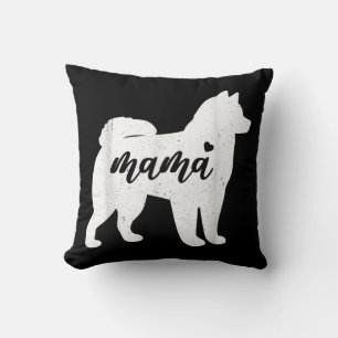 Coussin Journée des mères Husky Cadeau à mâchoire de chi