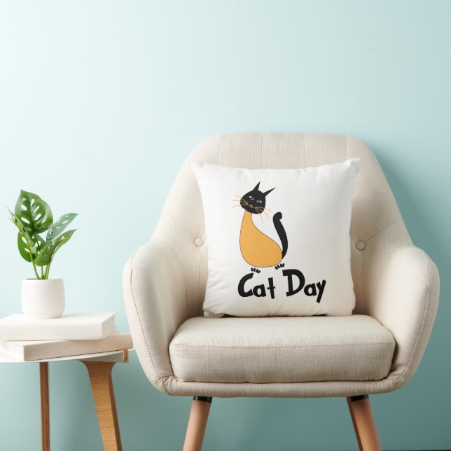 Coussin Journée Féline Félin (Chaise)