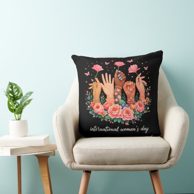 Coussin Journée internationale des femmes 8 mars 2026 (Chaise)