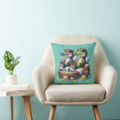 Coussin "Journée Spa de l'alligator" (Chaise)