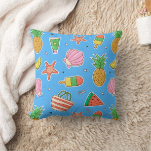 Coussin Jours d'été Plage Jeter l'oreiller