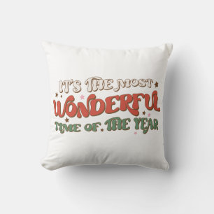 Coussin Jours fériés de Noël rétro