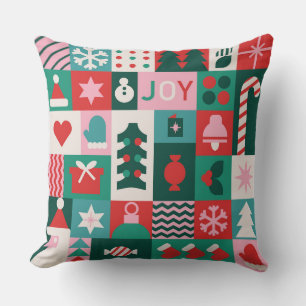 Coussin Joy Bauhaus Noël Festive Vacances