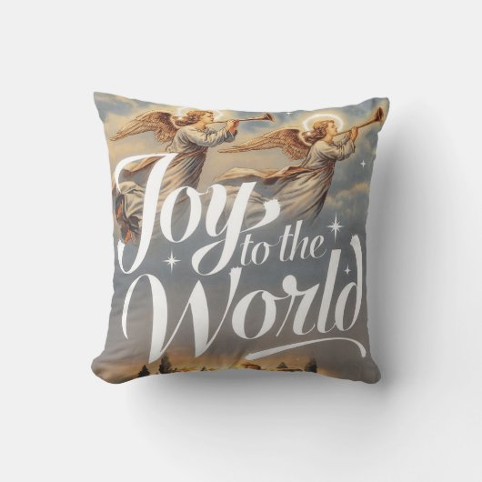 Coussin Joy to the World Christmas Design (Recto)