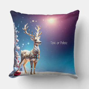 Coussin Joyaux de rennes Noël Jour de Noël Jeu d'oreiller