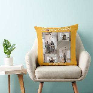 Coussin Joyeuse famille de Pâques, quatre Pâques collage p