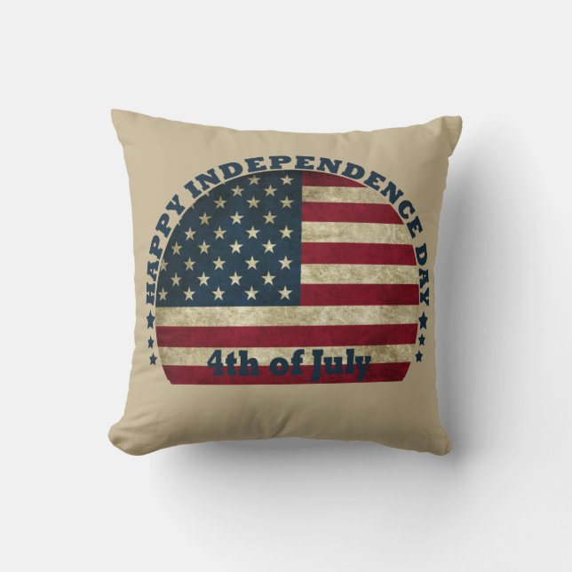 Coussin Joyeuse fête 4 juillet l'indépendance (Recto)