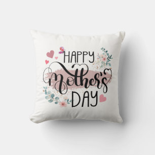 Coussin Joyeuse fête des Mères 2025 Fleurs mignonnes pour