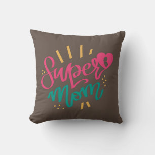 Coussin Joyeuse Fête des mères avec amour Ma Super Maman