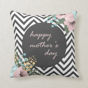 Coussin Joyeuse fête des mères florales Lancer l'oreill
