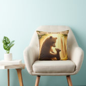 Coussin Joyeuse fête des Mères, Maman Ourse (Chaise)