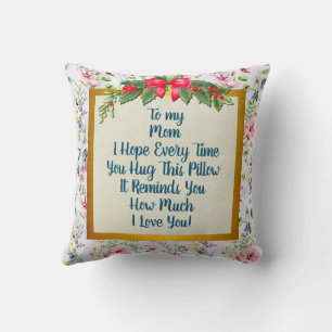Coussin Joyeuse Fête des Mères Photo Élégante Moderne