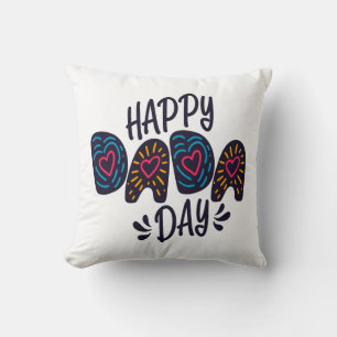 Coussin Joyeuse fête du Dada Bonne Fête des pères   Oreill