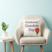 Coussin Joyeuse journée nationale du chocolat (Chaise)